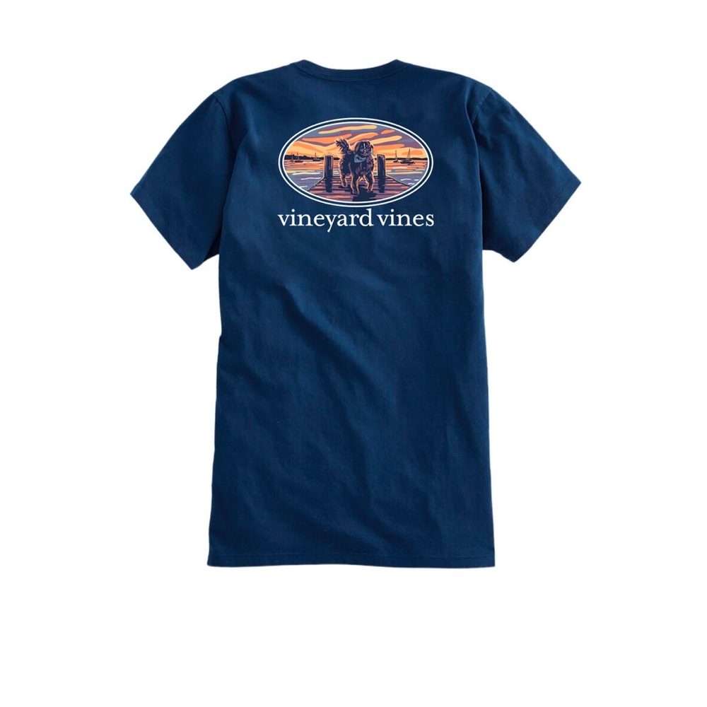 NWT Vineyard Vines Women’s Navy Bernese Mountain Dog T-Shirt